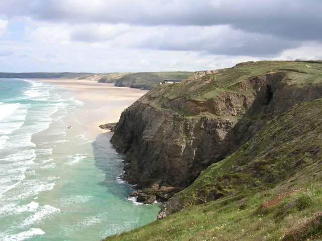 Perranporth, the local landmark of TR6