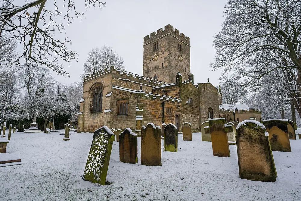 St Mary's Church, Norton, the local landmark of TS20