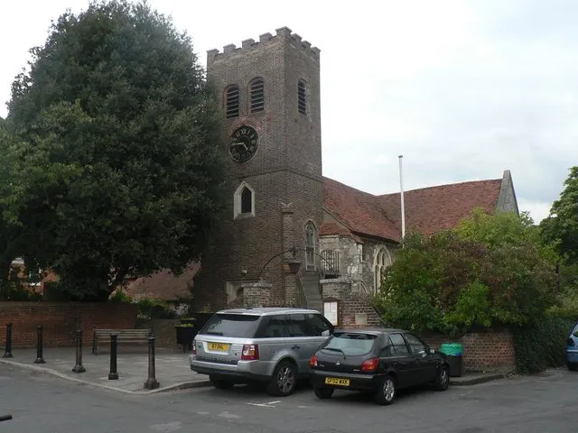 St Nicholas Church, Shepperton, the local landmark of TW17