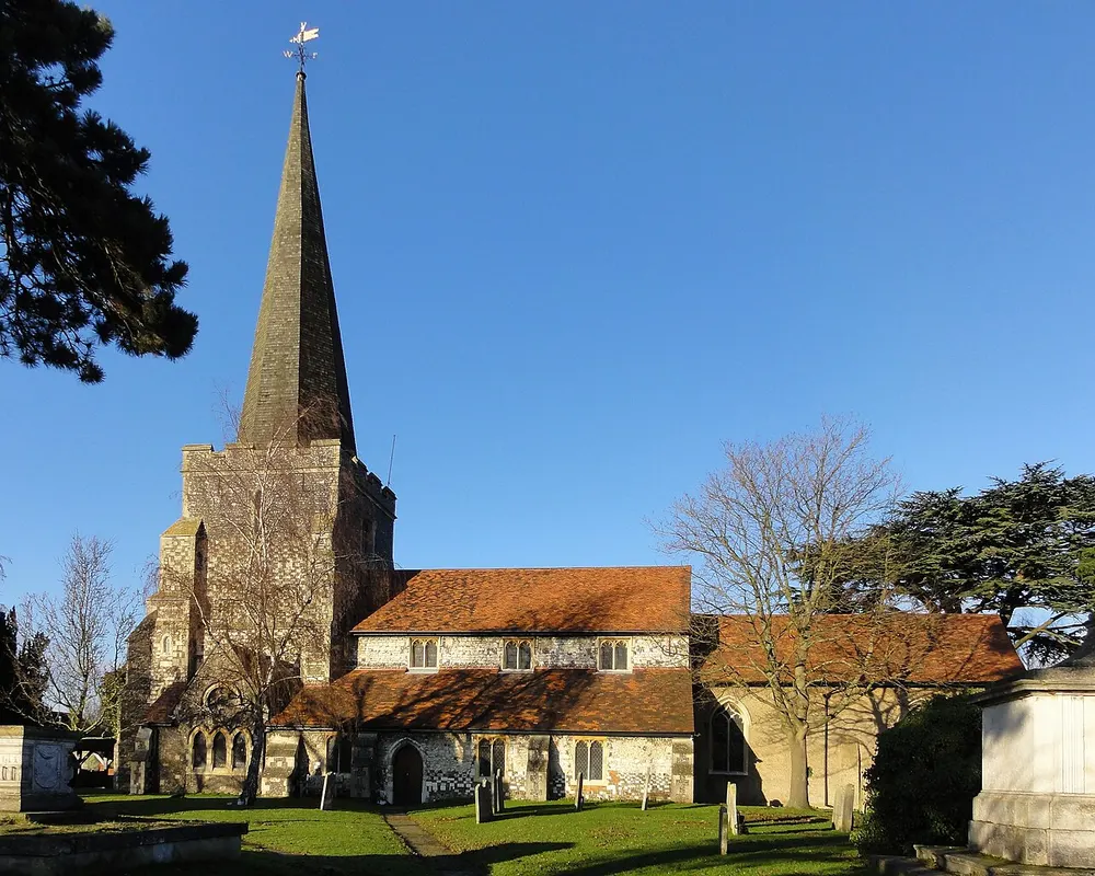 Church of St Mary, Stanwell, the local landmark of TW19