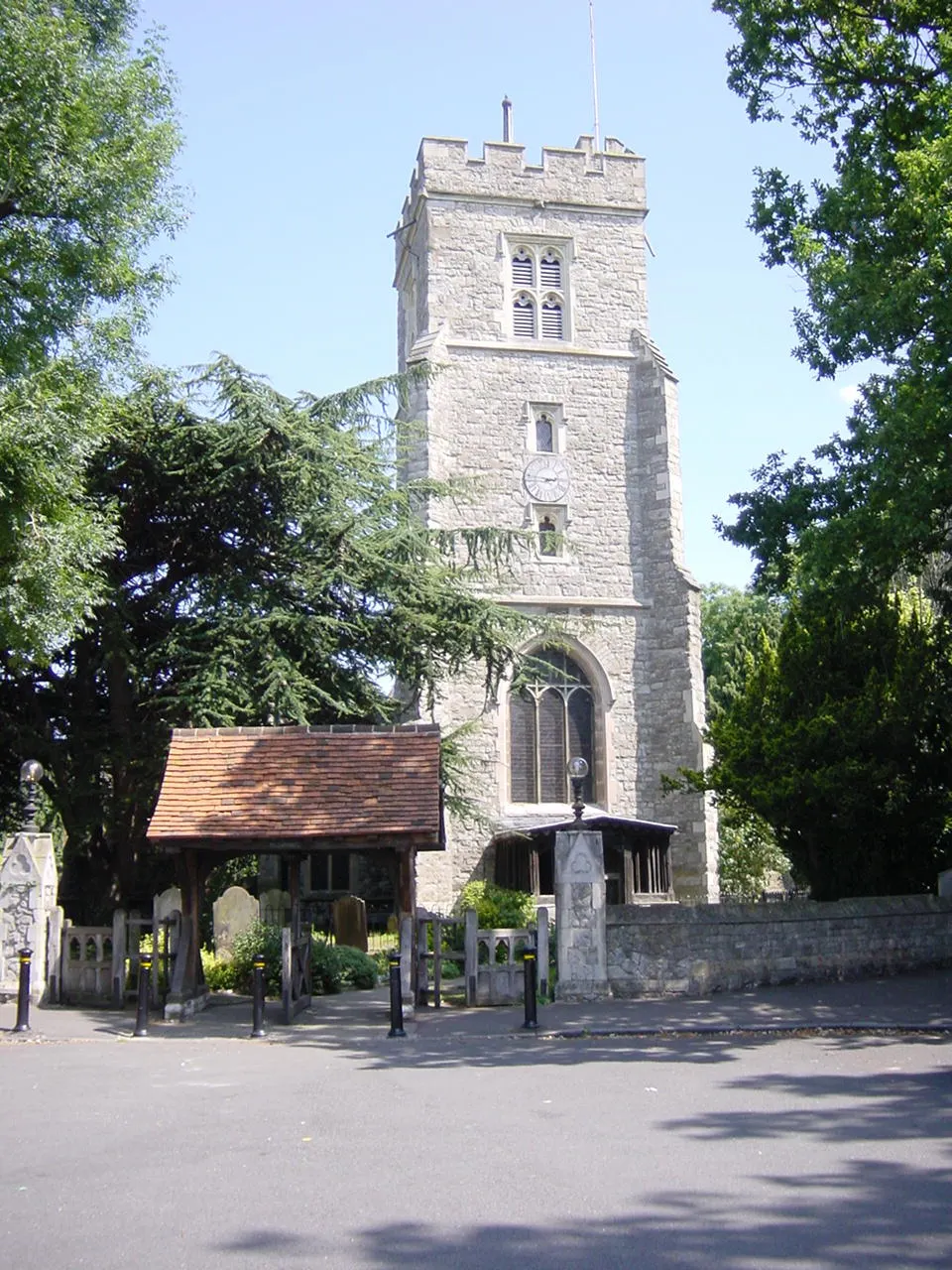 St Leonard's Church, Heston, the local landmark of TW5