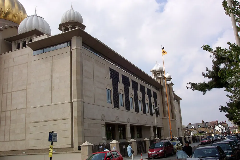 Gurdwara Sri Guru Singh Sabha Southall, the local landmark of UB2