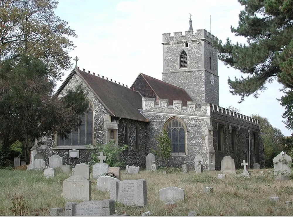 St Mary the Virgin Church, Hayes, Hillingdon, the local landmark of UB3