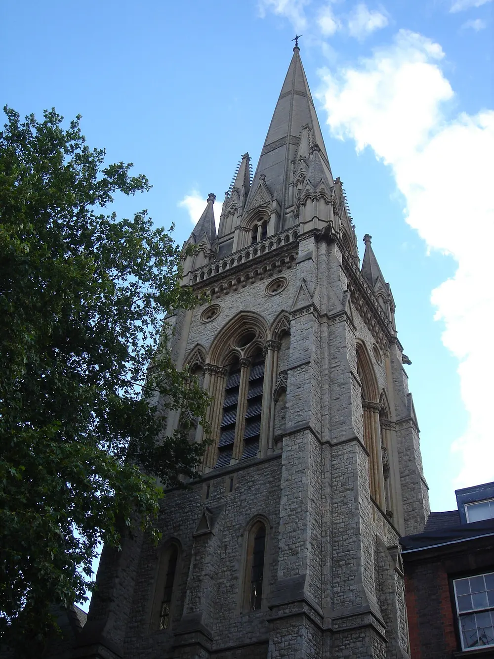 St Mary Abbots, the local landmark of W8