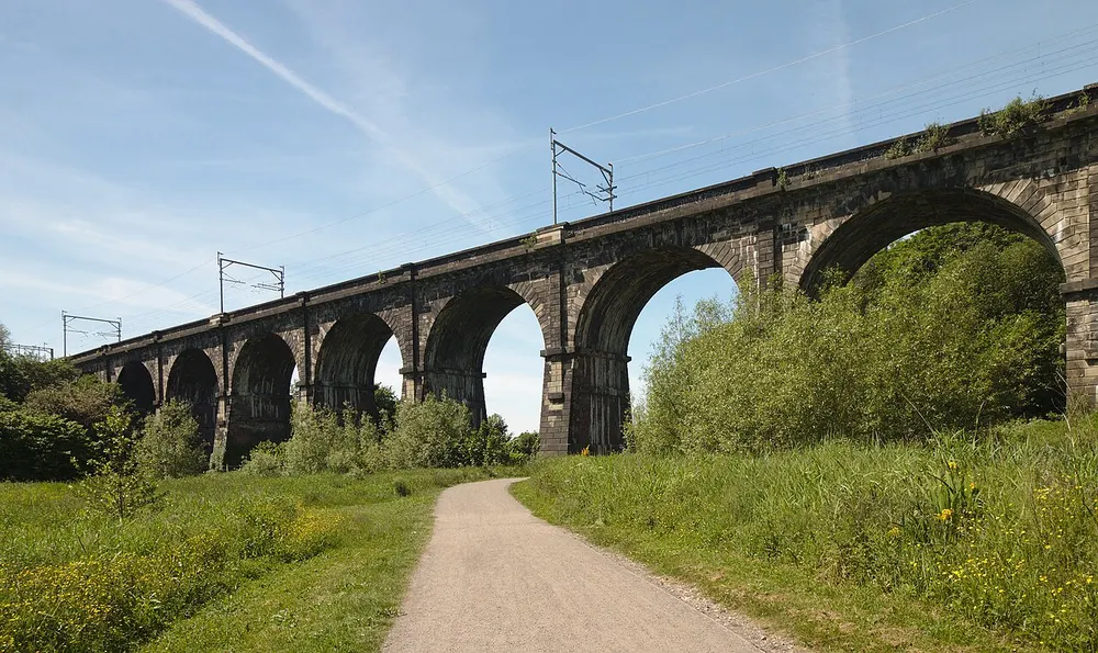 Sankey Viaduct, the local landmark of WA12