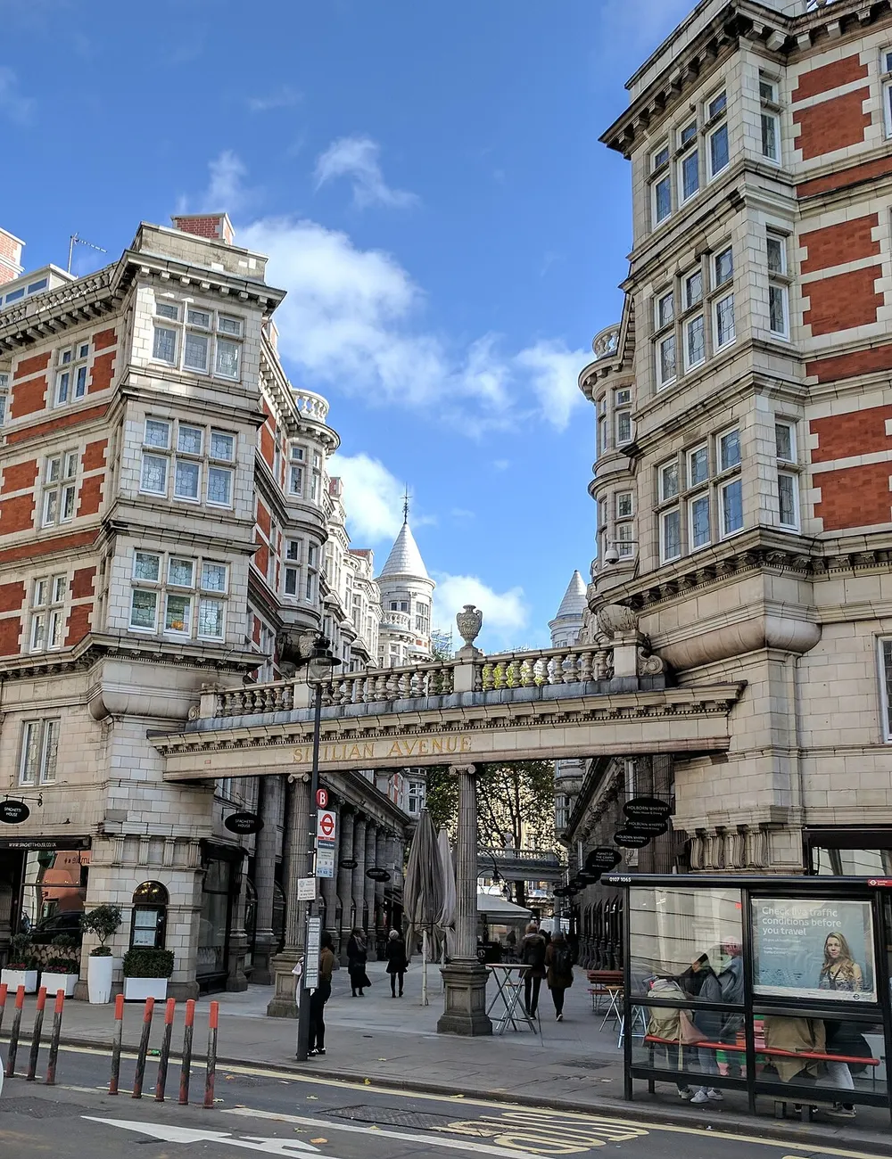 Sicilian Avenue, the local landmark of WC1A