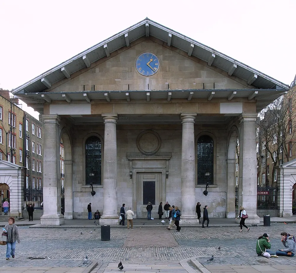 St Paul's, Covent Garden, the local landmark of WC2E