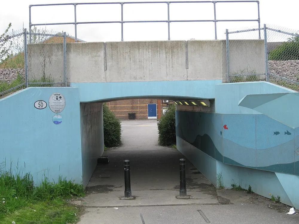 Tickle Cock Bridge, the local landmark of WF10