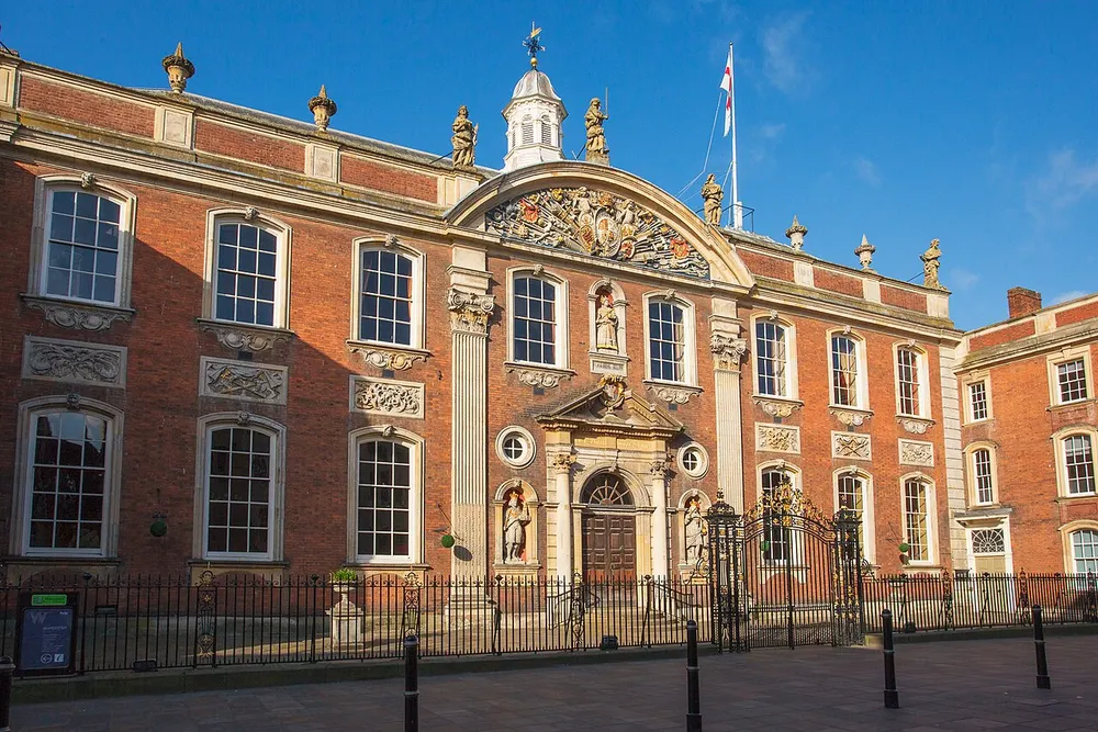 Worcester Guildhall, the local landmark of WR1