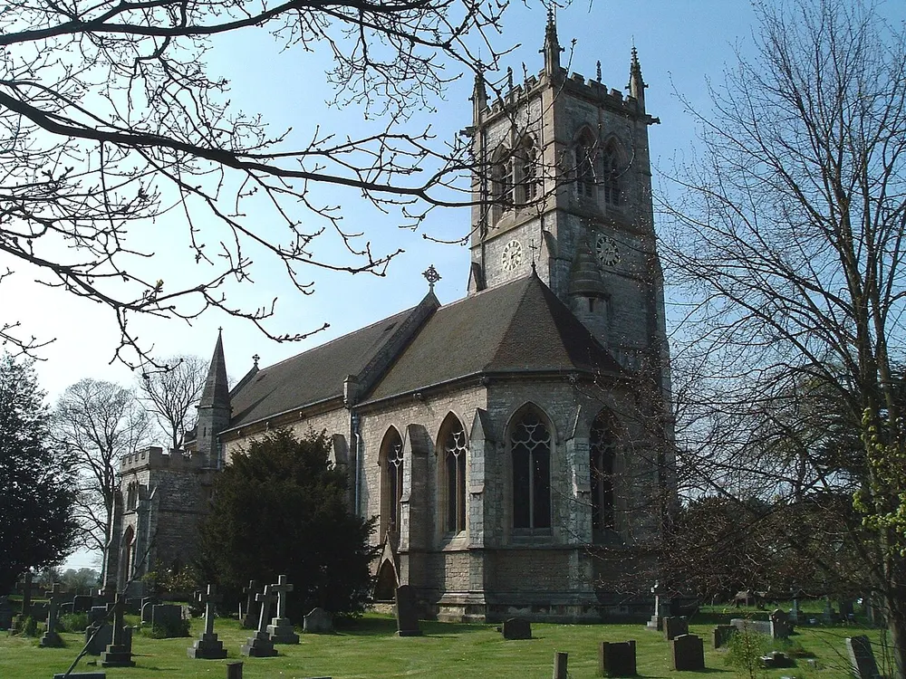 St Helen's Church, Escrick, the local landmark of YO19