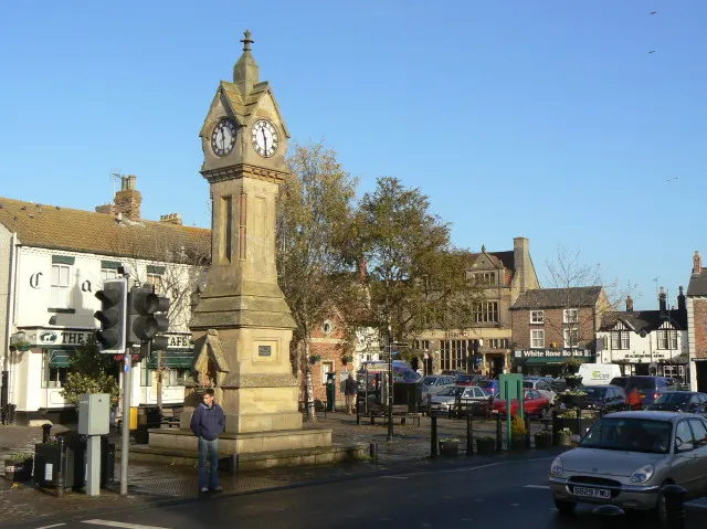 Thirsk Market Clock, the local landmark of YO7